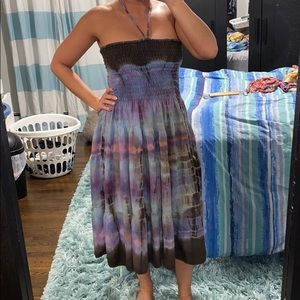 Multi-colored Tie Dye Dress